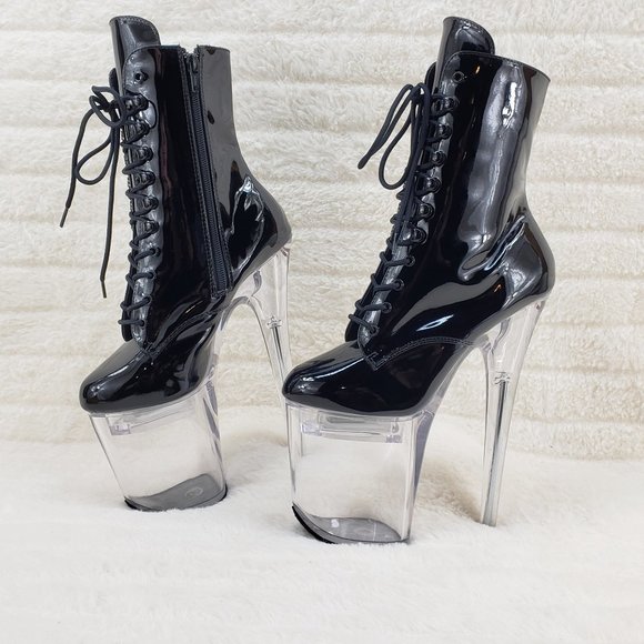 FlashDance 8" Led Light up Platform Ankle Boots Flash dance - Picture 16 of 16